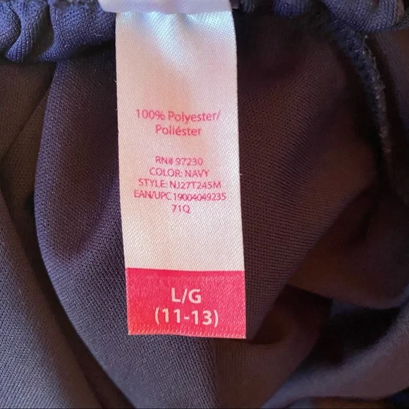 🌊 No Boundaries, Size Large (11-13), Color Navy Blue, Lace Like Dress - Picture 3 of 14